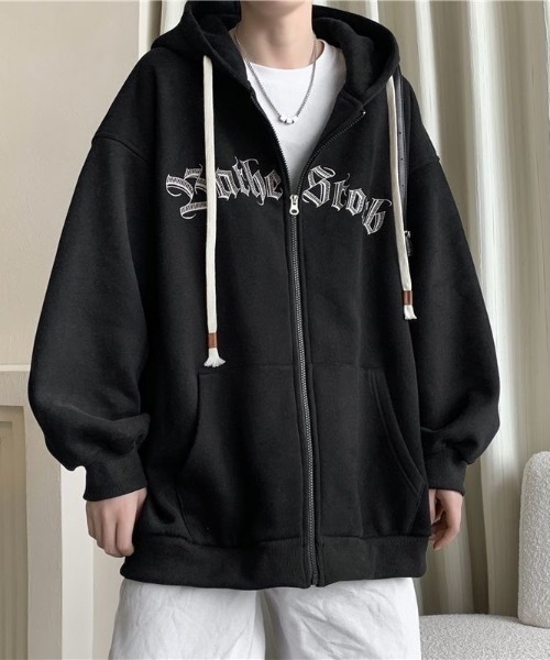 SHEPP(シープ)の「フロントロゴパーカー / ユニセックス(パーカー・メンズ・ブラック/アイボリー/グレー系その他/グレー/ブラック系その他/ホワイト/ホワイト系その他/チャコール・M/L)」の1枚目の写真