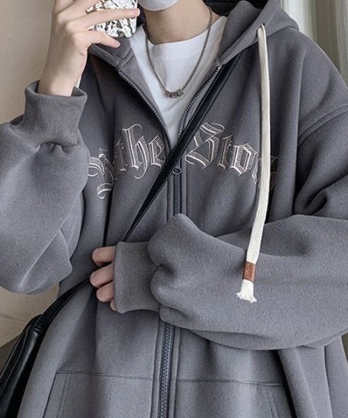 SHEPP(シープ)の「フロントロゴパーカー / ユニセックス(パーカー・メンズ・ブラック/アイボリー/グレー系その他/グレー/ブラック系その他/ホワイト/ホワイト系その他/チャコール・M/L)」の15枚目の写真