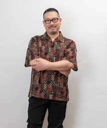 ぎゃるそんうぇいぶ 日本製 和柄 開襟 半袖 シャツ(GW)