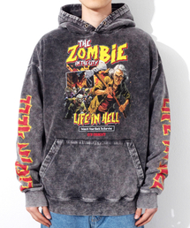 QT8 GARMENTS（キューティーエイトガーメント）の「TL The Zombie SP Washed Hoodie (Charcoal)（パーカー）」
