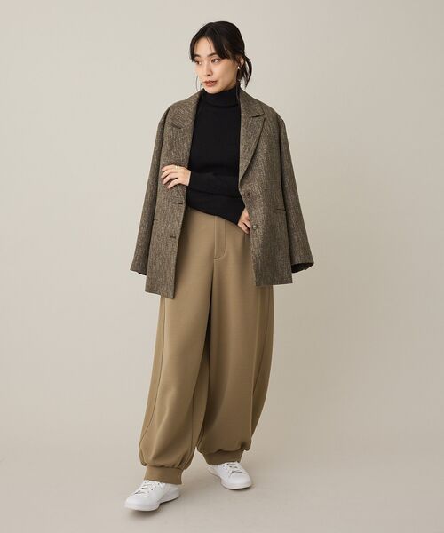 CRAFT STANDARD BOUTIQUE(クラフトスタンダードブティック)の「リブタートルニットプルオーバー(ニット/セーター・レディース・ライトパープル/ブラック/ライトベージュ/ライトブルー・FREE)」の17枚目の写真