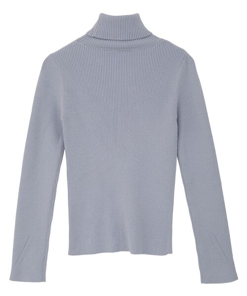 CRAFT STANDARD BOUTIQUE（クラフトスタンダードブティック）の「リブタートルニットプルオーバー（ニット/セーター・レディース・ブラック/ライトベージュ/ライトブルー/ライトパープル・FREE）」の14枚目の写真