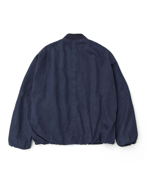 WMC（ダブリューエムシー）の「ウォッシュドコットン MA-1 ジャンパー_NAVY（ブルゾン・メンズ・ネイビー・MEDIUM/LARGE/X-LARGE）」の2枚目の写真