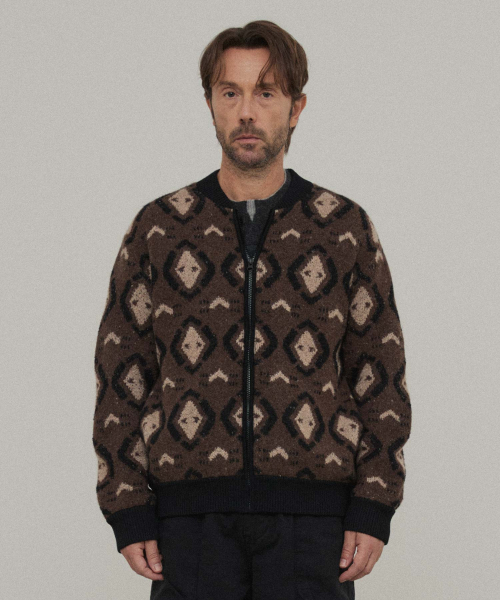 Ethnic Jacket Cardigan — коричневый