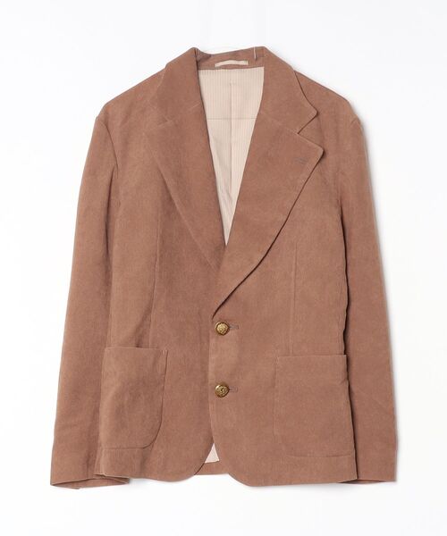TMT(ティーエムティー)の「【TMT/ティーエムティー】CORDUROY SINGLE JACKET(テーラードジャケット・メンズ・ブラウン/ネイビー・LARGE/MEDIUM)」の1枚目の写真