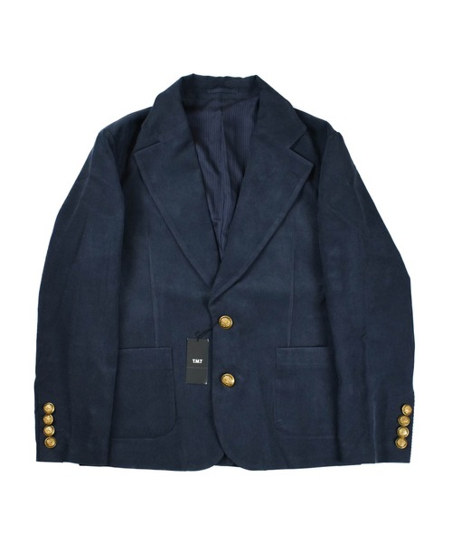 TMT(ティーエムティー)の「【TMT/ティーエムティー】CORDUROY SINGLE JACKET(テーラードジャケット・メンズ・ブラウン/ネイビー・LARGE/MEDIUM)」の2枚目の写真