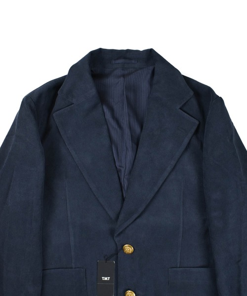 TMT(ティーエムティー)の「【TMT/ティーエムティー】CORDUROY SINGLE JACKET(テーラードジャケット・メンズ・ブラウン/ネイビー・LARGE/MEDIUM)」の3枚目の写真