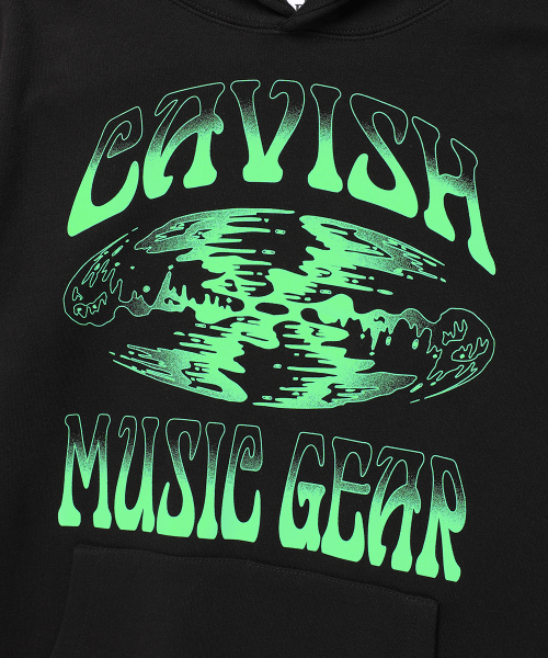 Cavish(カビシ)の「MUSIC GEAR HOODIE BLACK(CV2FSUM403A)(パーカー・レディース・ブラック・SMALL/MEDIUM/LARGE)」の5枚目の写真
