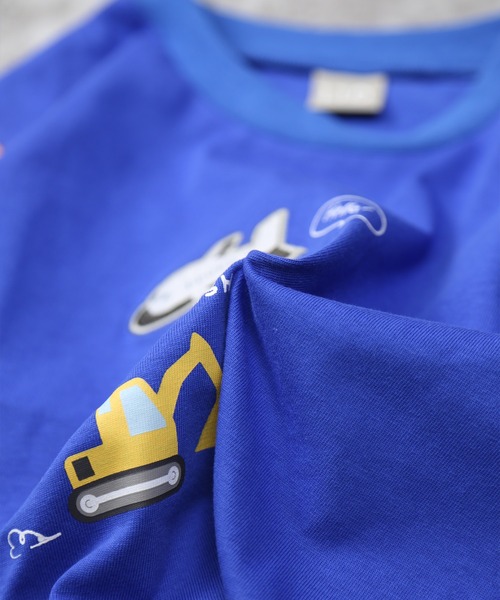 DILASH（ディラッシュ）の「乗り物アップリケ＆配色 長袖Tシャツ（Tシャツ/カットソー・キッズ・オフホワイト/ブルー・80/90/100/110/120）」の10枚目の写真