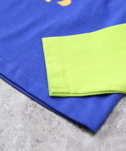 DILASH（ディラッシュ）の「乗り物アップリケ＆配色 長袖Tシャツ（Tシャツ/カットソー・キッズ・オフホワイト/ブルー・80/90/100/110/120）」の9枚目の写真