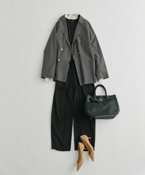 PUAL CE CIN（ピュアルセシン）の「キレイ見えオールインワン（つなぎ/オールインワン・レディース・ネイビー/ブラック・FREE）」の19枚目の写真