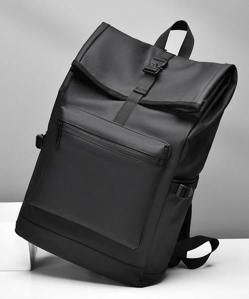 CALIFORNIA OUTFITTERS(カリフォルニア アウトフィッターズ)の「11D71-MZ スクエア ロールトップ バックパック(バックパック/リュック・メンズ・ブラック/グレー・ONESIZE)」の2枚目の写真
