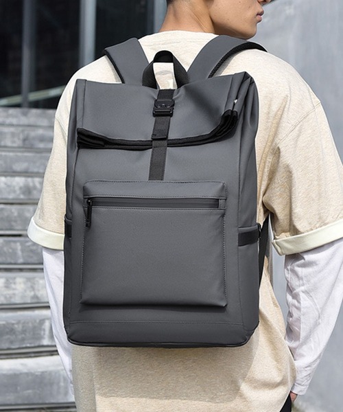 CALIFORNIA OUTFITTERS(カリフォルニア アウトフィッターズ)の「11D71-MZ スクエア ロールトップ バックパック(バックパック/リュック・メンズ・ブラック/グレー・ONESIZE)」の7枚目の写真