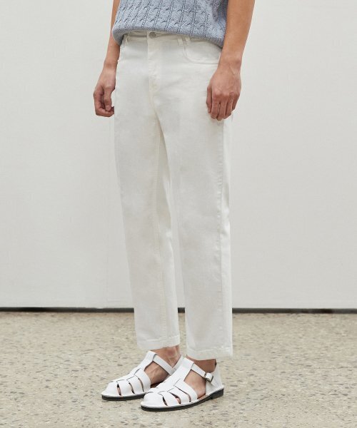 DECET（デケト）の「[夏生地]Cropped Tapered Jeans DCPT004Ivory（デニムパンツ・レディース・その他・30/26/28）」の3枚目の写真