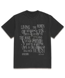 VANNWORKS（バンワークス）の「ピグメント BALANCE TYPO オーバーサイズ半袖Tシャツ (VS0111) グレー（Tシャツ/カットソー）」