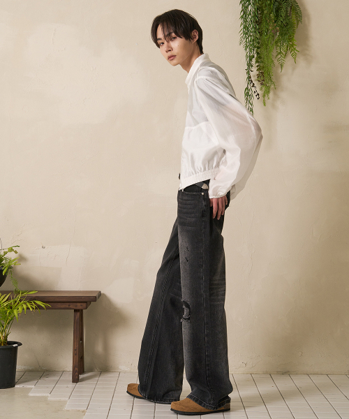 FDR(エフディーアール)の「Mans Vintage Flare Fit Denim Jeans Black(デニムパンツ・メンズ・その他・MEDIUM/LARGE)」の2枚目の写真