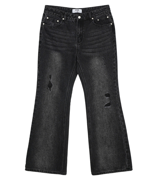 FDR(エフディーアール)の「Mans Vintage Flare Fit Denim Jeans Black(デニムパンツ・メンズ・その他・MEDIUM/LARGE)」の4枚目の写真