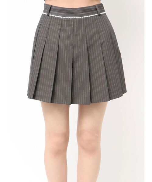 EMODA（エモダ）の「レースプリーツスカート（スカート・レディース・グレー/ベージュ・MEDIUM/SMALL）」の10枚目の写真