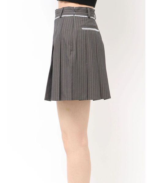 EMODA（エモダ）の「レースプリーツスカート（スカート・レディース・グレー/ベージュ・MEDIUM/SMALL）」の11枚目の写真