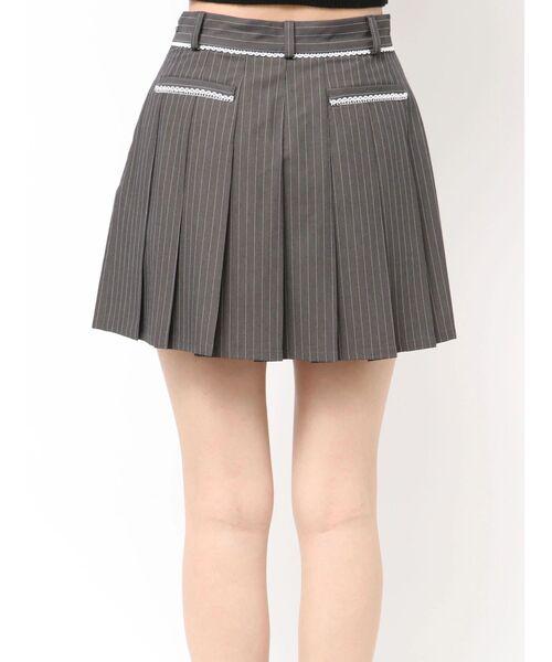 EMODA（エモダ）の「レースプリーツスカート（スカート・レディース・グレー/ベージュ・MEDIUM/SMALL）」の12枚目の写真