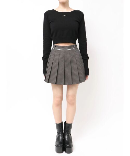 EMODA（エモダ）の「レースプリーツスカート（スカート・レディース・グレー/ベージュ・MEDIUM/SMALL）」の20枚目の写真