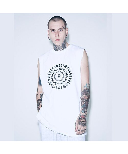 EIGHTVOLUME(エイトボリューム)の「EVロゴマンダラレイヤードナシ(ホワイト)(Tシャツ/カットソー・メンズ・その他・ONESIZE)」の1枚目の写真