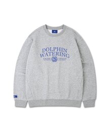 DOLPHIN WAVE APPAREL（ドルフィンウェーブアパレル）の「Dolphin Watering Essential Fleece Sweatshirt Melange Gray（スウェット）」