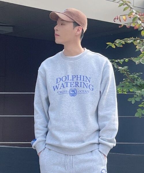 DOLPHIN WAVE APPAREL(ドルフィンウェーブアパレル)の「ドルフィンウォータリングエッセンシャル裏起毛スウェットシャツメランジグレー(スウェット・メンズ・その他・MEDIUM/LARGE/X-LARGE)」の16枚目の写真