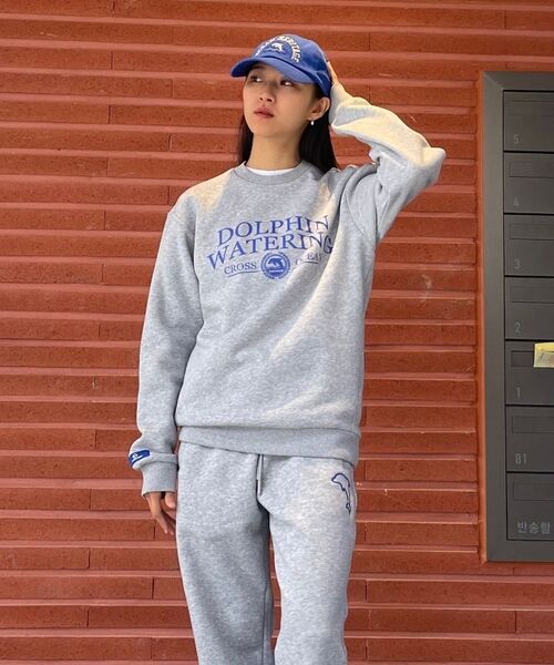 DOLPHIN WAVE APPAREL(ドルフィンウェーブアパレル)の「ドルフィンウォータリングエッセンシャル裏起毛スウェットシャツメランジグレー(スウェット・メンズ・その他・MEDIUM/LARGE/X-LARGE)」の15枚目の写真