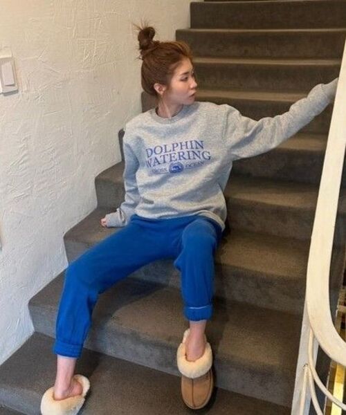 DOLPHIN WAVE APPAREL(ドルフィンウェーブアパレル)の「ドルフィンウォータリングエッセンシャル裏起毛スウェットシャツメランジグレー(スウェット・メンズ・その他・MEDIUM/LARGE/X-LARGE)」の14枚目の写真