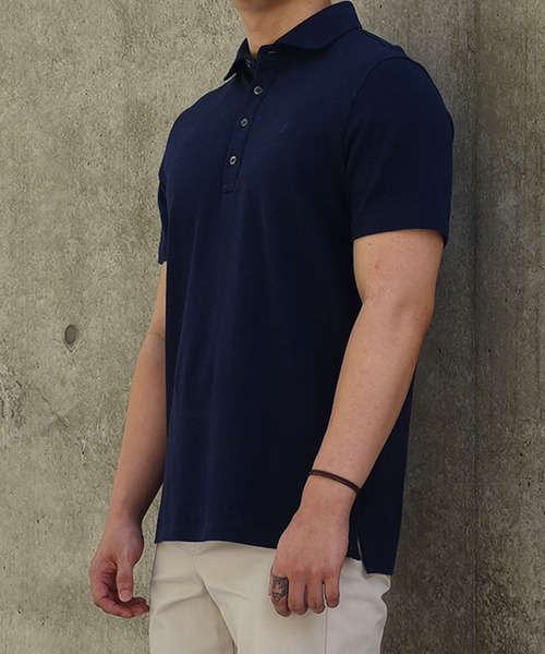 ZNO（ジーアンドオー）の「綿100% ポロTシャツ ネイビー（ポロシャツ・メンズ・その他・X-LARGE/LARGE）」の2枚目の写真