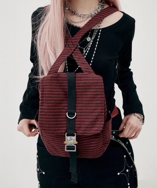 5PM30 Backpack Stripe Mini _ Red