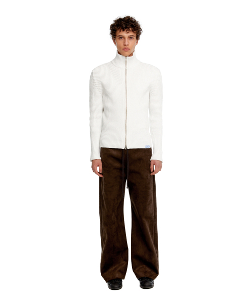 ERA(エラ)の「MEN SLIM-FIT ZIP-UP SWEATER - WHITE(ニット/セーター・メンズ・その他・OS)」の4枚目の写真