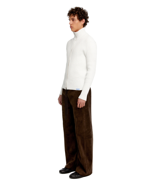 ERA(エラ)の「MEN SLIM-FIT ZIP-UP SWEATER - WHITE(ニット/セーター・メンズ・その他・OS)」の5枚目の写真