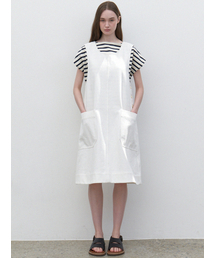 LARGO（ラルゴ）の「Overhead tank dress (white)（ワンピース）」