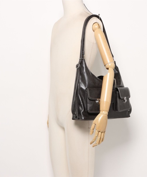 apres jour mignon（アプレジュールミニョン）の「【apresjour mignon×ARIAZ】マルチwayバッグ（ハンドバッグ・レディース・ダークブラウン/ブラック・ONESIZE）」の8枚目の写真