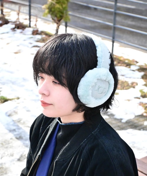 UGG Sheepskin Embroidery Earmuff イヤーマフ UGG】【人気アイテム】Sheepskin Embroidery Earmuff (UGG/イヤーマフ
