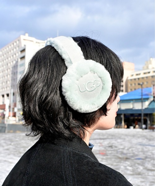 W SHEEPSKIN EMBROIDERY EARMUFF　20955-GMS