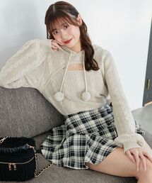 MAJESTIC LEGON | レイヤードライクフレアショートスカパン(スカート)