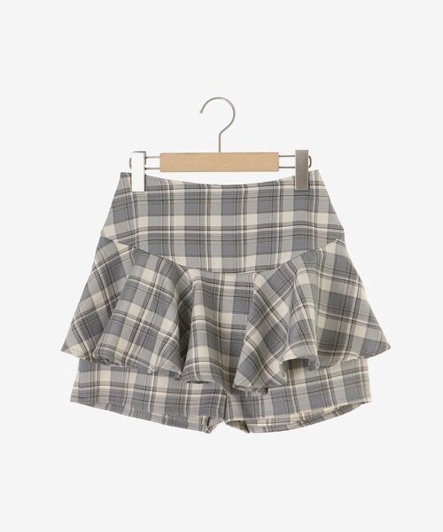 MAJESTIC LEGON（マジェスティックレゴン）の「レイヤードライクフレアショートスカパン（その他パンツ・レディース・ホワイト系その他2/ブラック系その他/ベージュ系その他2・MEDIUM）」の5枚目の写真