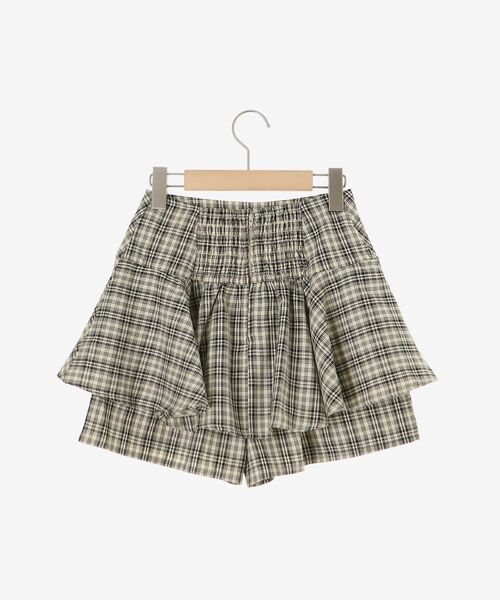 MAJESTIC LEGON（マジェスティックレゴン）の「レイヤードライクフレアショートスカパン（その他パンツ・レディース・ホワイト系その他2/ブラック系その他/ベージュ系その他2・MEDIUM）」の7枚目の写真