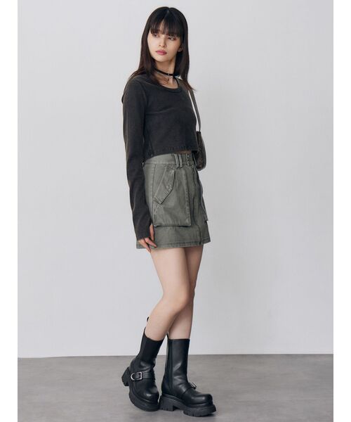 MURUA(ムルーア)の「MUロゴトップス(Tシャツ/カットソー・レディース・ピンク/ホワイト/ブラック・FREE)」の9枚目の写真