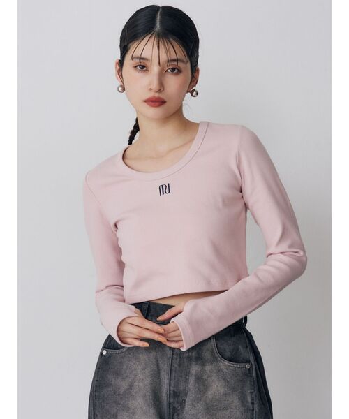 MURUA(ムルーア)の「MUロゴトップス(Tシャツ/カットソー・レディース・ピンク/ホワイト/ブラック・FREE)」の10枚目の写真