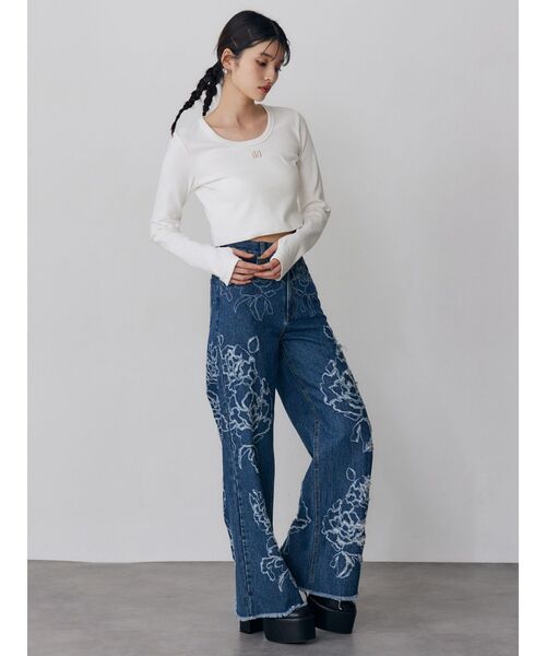 MURUA(ムルーア)の「MUロゴトップス(Tシャツ/カットソー・レディース・ピンク/ホワイト/ブラック・FREE)」の21枚目の写真