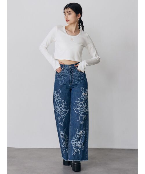 MURUA(ムルーア)の「MUロゴトップス(Tシャツ/カットソー・レディース・ピンク/ホワイト/ブラック・FREE)」の22枚目の写真