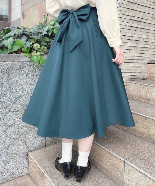 F i.n.t(フィント)の「【3サイズ展開】コルセットベルト2wayフレアースカート/fint フィント(スカート・レディース・ネイビー/ブルーグリーン/レッド系その他・1/2/3)」の3枚目の写真