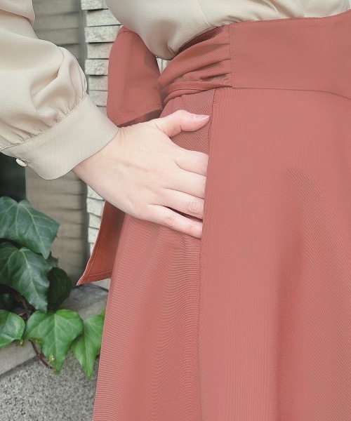 F i.n.t(フィント)の「【3サイズ展開】コルセットベルト2wayフレアースカート/fint フィント(スカート・レディース・ネイビー/ブルーグリーン/レッド系その他・1/2/3)」の5枚目の写真