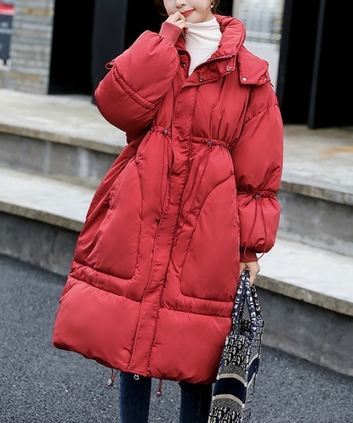 フード取り外せドローストリングジップスジャケット（その他アウター