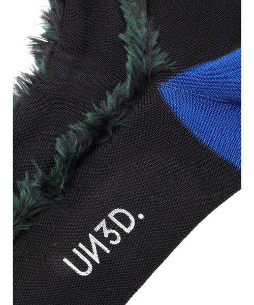 UN3D.(アンスリード)の「FRINGE SOCKS / フリンジソックス(ソックス/靴下・レディース・ブラック/ターコイズブルー・FREE)」の9枚目の写真