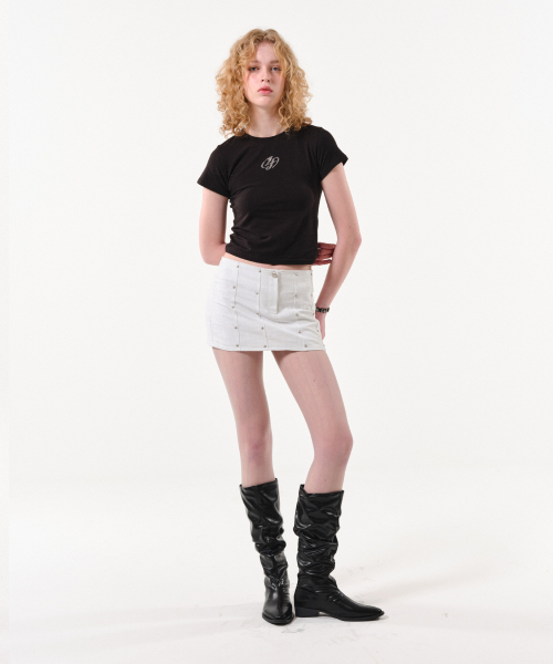 FOR THE WEATHER(フォーザウェザー)の「スタースタッドミニスカート(ホワイト)(スカート・レディース・その他・SMALL/MEDIUM)」の5枚目の写真